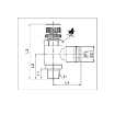 Picture of ISCD06-02 - Speed Controller Elbow with Handwheel - Flow Control Fitting - 6mm Tube To 1/4" Male Thread - Technopolymer