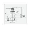 Picture of ISCT10-04 - Speed Controller Elbow with Handwheel - Flow Control Fitting - 10mm Tube To 1/2" Male Thread 