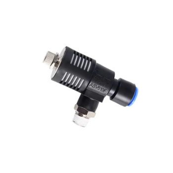 Picture of ISE08-01 - Exhaust Flow Control - Silencer - 8mm Tube To 1/8" Male Thread - Nickel & Polymer