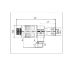 Picture of ISE10-02 - Exhaust Flow Control - Silencer - 10mm Tube To 1/4" Male Thread - Nickel & Polymer