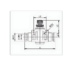 Picture of ISU10 - Speed Controller In-Line  - Flow Control Fitting - 10mm Tube To 10mm Tube - Polymer & Brass