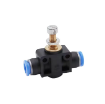 Picture of ISU12-08 - Speed Controller In-Line  - Flow Control Fitting - 12mm Tube To 8mm Tube - Polymer & Brass