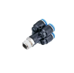 Picture of PXT06-02 - Y-Piece Double - Push-In Fitting - 6mm Tube To 1/4  Male Thread - Technopolymer