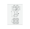 Picture of PXT06-04 - Y-Piece Double - Push-In Fitting - 6mm Tube To 1/2  Male Thread - Technopolymer