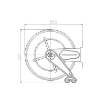 Picture of R650616.N6208-GF - Fixed Hose reel - R650 Series -  Oil and Fuel Hose Reel 8 metres