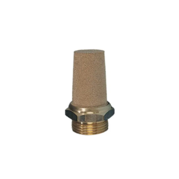 Picture of SBE18 - Cone Type - Hexagonal Base - Silencer - 1/8"  To  - Brass