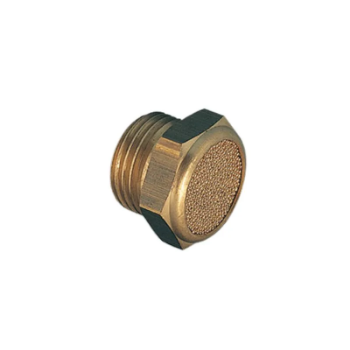 Picture of SEP5MA - Silencer - Flat Type - Hexagonal Base - M5 - Brass