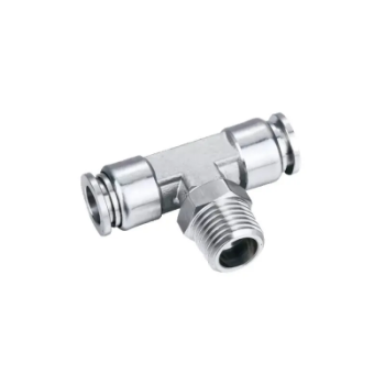 Picture of SSB12-03 - Tee Piece Male - Stainless Steel Fitting - 12mm Tubeto Tube with 3/8" Male Tee - Stainless Steel