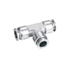 Picture of SSE08 - Tee Piece Tube - Stainless Steel Fitting - 8mm Tube To 8mm Tube with Tube Tee - Stainless Steel