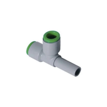 Picture of T0512V0 - Tee Piece Tube - Push-in Fittings - 12mm Tube To Stem with 12mm Tube Tee - Polymer & Brass