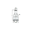 Picture of T240800 - Y-Piece Double - Push-in Fittings - 8mm Tube To 8mm Tube - Polymer