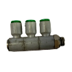 Picture of T340618 - Tripple Banjo Swivel - Tube To Male Thread - Technopolymer - 6Mm Tube To  1/8 