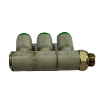 Picture of T340618 - Tripple Banjo Swivel - Tube To Male Thread - Technopolymer - 6Mm Tube To  1/8 