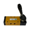 Picture of 224.52.9.1/2 - Mechanical Valve 1/4 Inch 5/2 Lever Lateral Spring Black