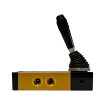 Picture of 224.52.9.1/2 - Mechanical Valve 1/4 Inch 5/2 Lever Lateral Spring Black
