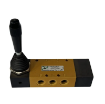 Picture of 224.53.31.9.1/2 - Mechanical Valve 1/4 Inch 5/3 C/C Lever Lateral Spring 3 Pos