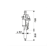 Picture of 90C/51-GF - Industrial Oil Stub Pump 45Lpm 5:1 F1/2" Inlet F3/4" Outlet