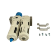 Picture of OU-1/2-MIDI - Filter Regulator + Lubricator + Gauge 1/2 Inch Manual Drain
