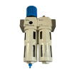 Picture of OU-1/2-MIDI - Filter Regulator + Lubricator + Gauge 1/2 Inch Manual Drain