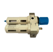 Picture of OU-1/2-MIDI - Filter Regulator + Lubricator + Gauge 1/2 Inch Manual Drain