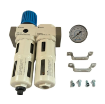 Picture of OU-1/2-MIDI-A - Filter Regulator + Lubricator + Gauge 1/2 Inch Auto Drain