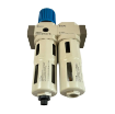Picture of OU-1/2-MIDI-A - Filter Regulator + Lubricator + Gauge 1/2 Inch Auto Drain