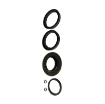 Picture of PM/5/00/V - Imperial Mine Cylinder Seal Kit 5 Inch Seal Kit Viton