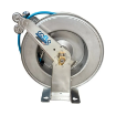 Picture of 8533.302-GF - Fixed Hosel Reel, Stainless Steel Aisi 304, S.530, For Hot Water, 200 Bar, With Hygienic Hose 25 M,