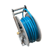 Picture of 8533.302-GF - Fixed Hosel Reel, Stainless Steel Aisi 304, S.530, For Hot Water, 200 Bar, With Hygienic Hose 25 M,