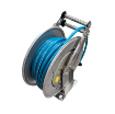 Picture of 8533.302-GF - Fixed Hosel Reel, Stainless Steel Aisi 304, S.530, For Hot Water, 200 Bar, With Hygienic Hose 25 M,