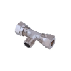 Picture of 2071212 - Tee Piece Male - Compression Fitting - 12mm Tube to Tube with 1/2" Male Tee - Brass