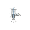 Picture of 2904M5 - Flow Control Uni-Directional - Flow Control Fitting - 4mm Tube to M5 Male Thread - Brass