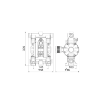 Picture of 2A3/1677TT5 - Diaphragm Pump Series 1/2" 120-Ppbb In Polypropylene With Membranes In Ptfe+Hytrel®, Seats And Balls