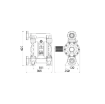 Picture of 2A4/2677NHI - Diaphragm Pump Series 1" 1000-Ppb In Polypropylene With Membranes In Nbr,  Seats And Balls In Stainl