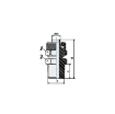 Picture of 3010614 - Male Stud - Tube To Male Thread - Nickel Brass - 6 Mm To 1/4"